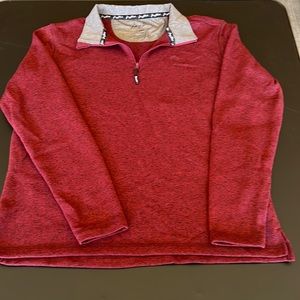 WRANGLER | GEORGE STRAIT MAROON 1/4 ZIP PULLOVER